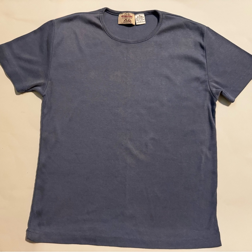 Blue Crew Neck T-Shirt